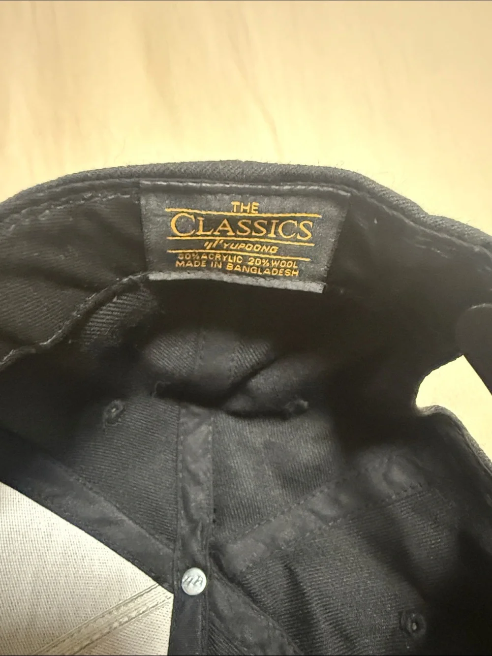 Classic Black Cap with Orange & White Patch Logo